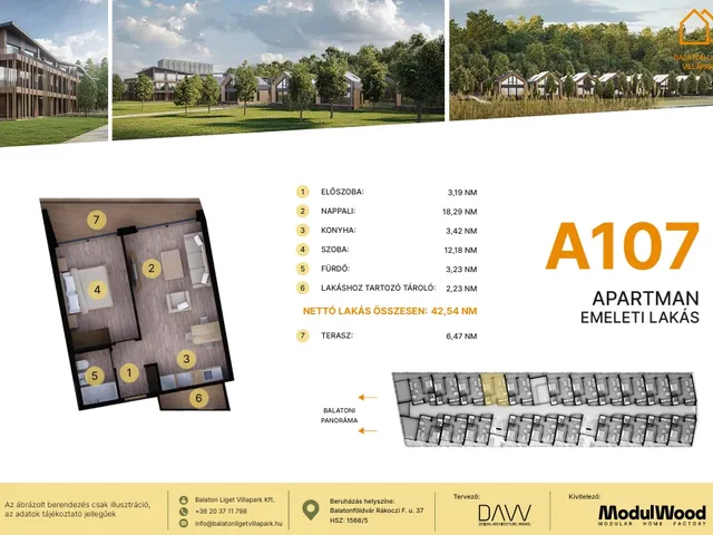 Eladó lakás Balatonföldvár 42 nm