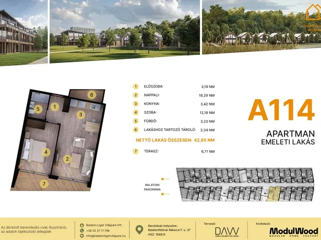 Eladó lakás Balatonföldvár 42 nm