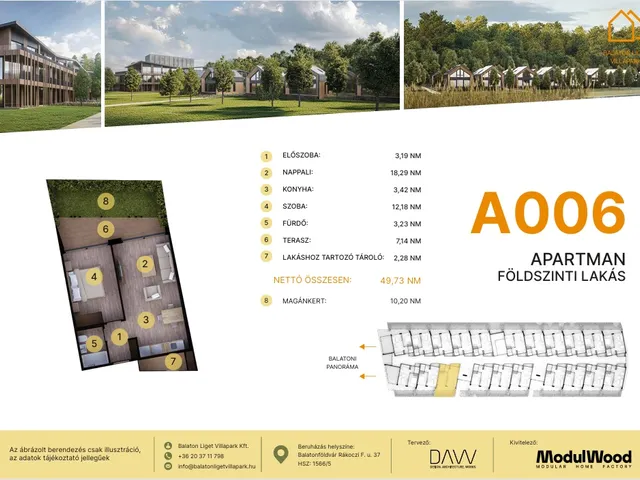 Eladó lakás Balatonföldvár 42 nm