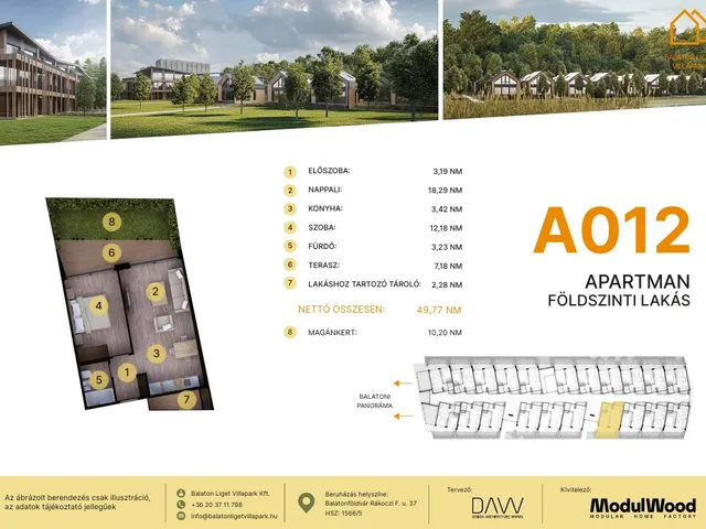 Eladó lakás Balatonföldvár 42 nm