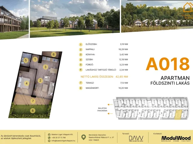 Eladó lakás Balatonföldvár 42 nm