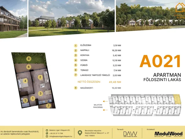 Eladó lakás Balatonföldvár 42 nm