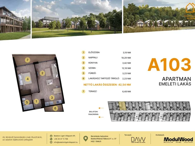 Eladó lakás Balatonföldvár 42 nm