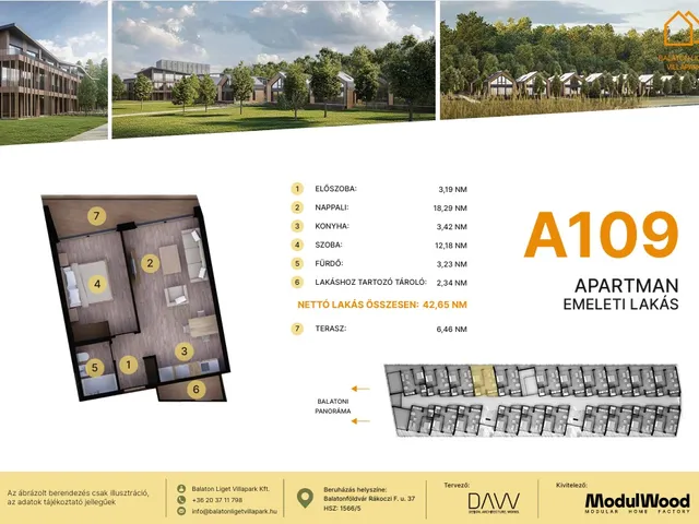 Eladó lakás Balatonföldvár 42 nm