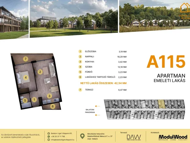 Eladó lakás Balatonföldvár 42 nm