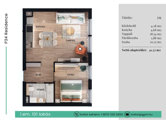 Eladó lakás Budapest VII. kerület 42 nm