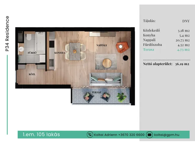 Eladó lakás Budapest VII. kerület 33 nm