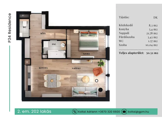 Eladó lakás Budapest VII. kerület 51 nm