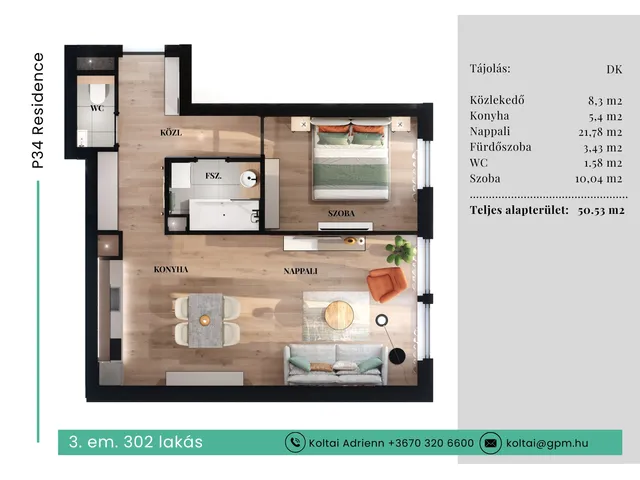 Eladó lakás Budapest VII. kerület 51 nm