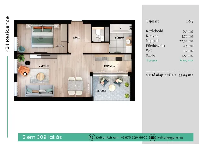 Eladó lakás Budapest VII. kerület 50 nm