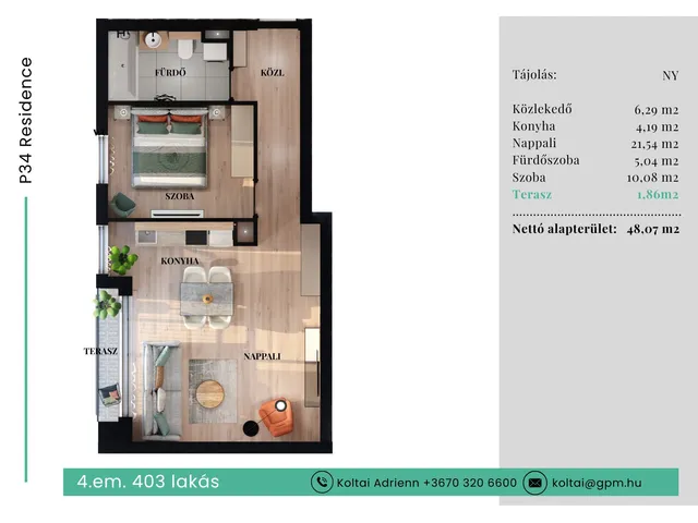 Eladó lakás Budapest VII. kerület 47 nm