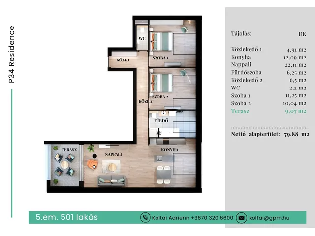 Eladó lakás Budapest VII. kerület 74 nm