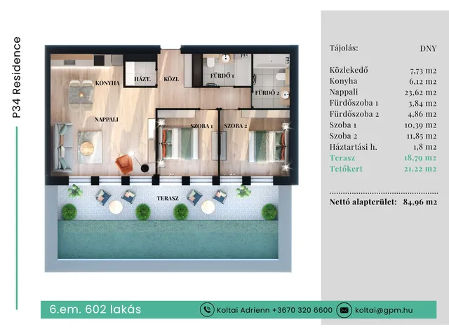 Eladó lakás Budapest VII. kerület 70 nm