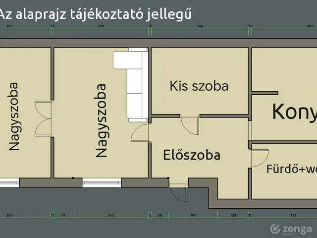 Eladó lakás Debrecen, Belváros 60 nm