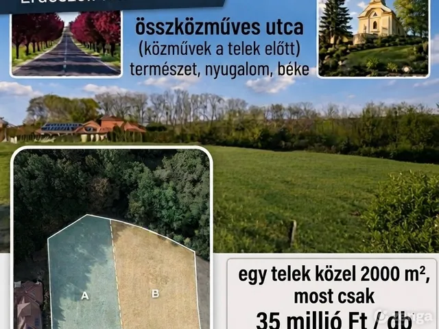 Eladó telek Berkenye 1852 nm