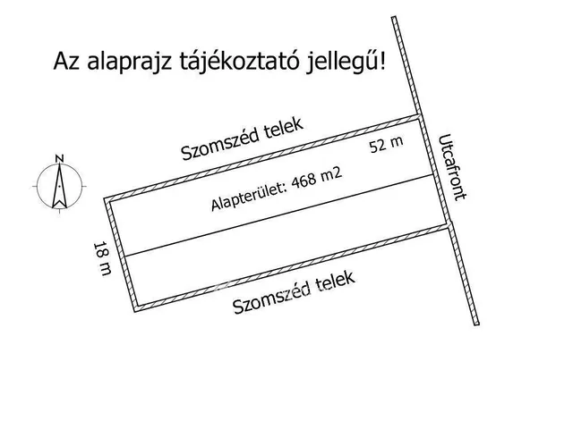 Eladó telek Balatonfűzfő 468 nm