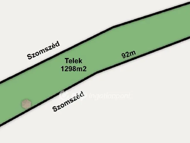 Eladó telek Kunsziget 1298 nm