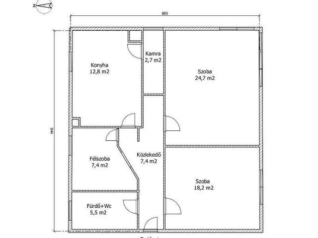 Eladó lakás Győr, Gyárváros 80 nm