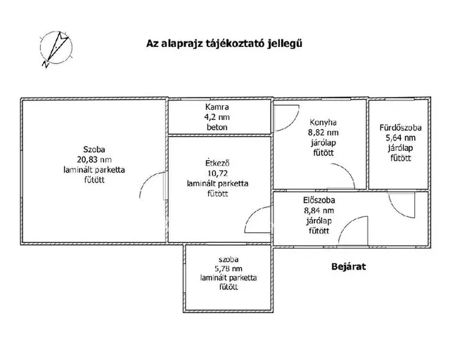 Eladó ház Bőny 64 nm