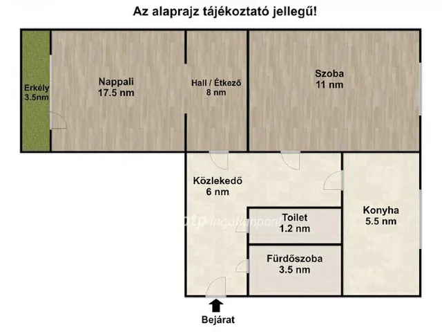 Eladó lakás Győr 55 nm