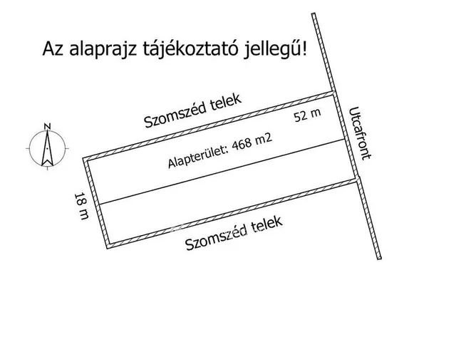 Eladó telek Balatonfűzfő 468 nm