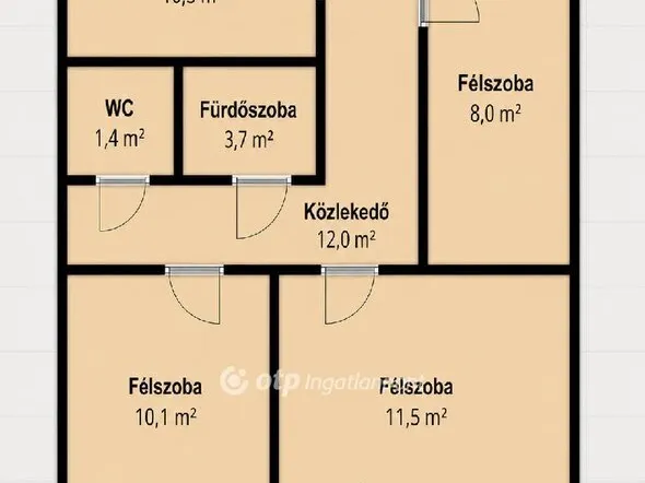 Eladó lakás Győr, Belváros 57 nm