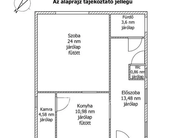 Eladó ház Koroncó 57 nm