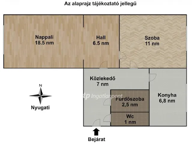 Eladó lakás Győr, Adyváros 53 nm