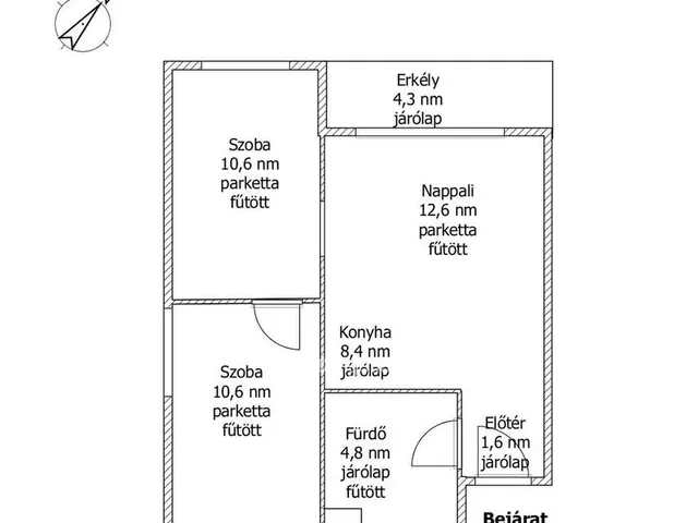 Eladó lakás Győr, Révfalu 48 nm
