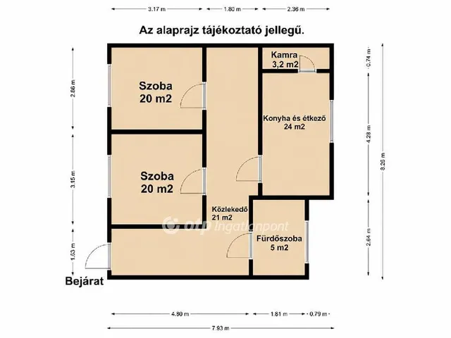 Eladó ház Halászi, Arak 93 nm