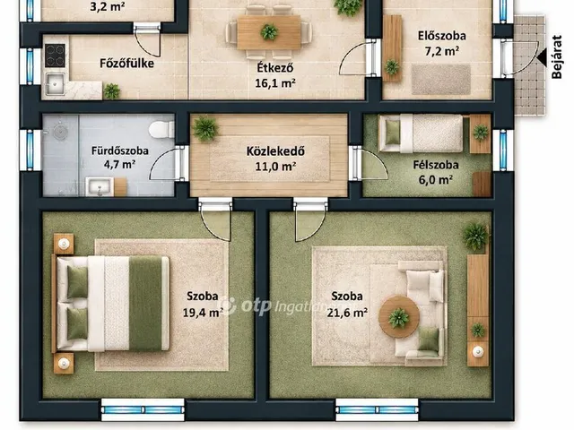Eladó ház Bársonyos 90 nm