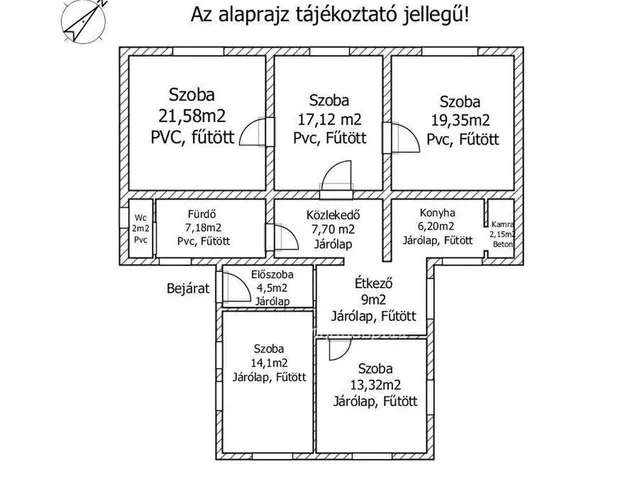 Eladó ház Mecsér 124 nm