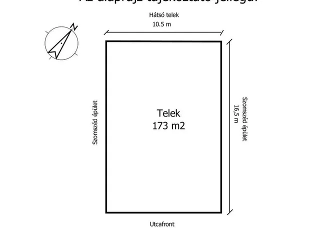 Eladó telek Győr, Újváros 173 nm