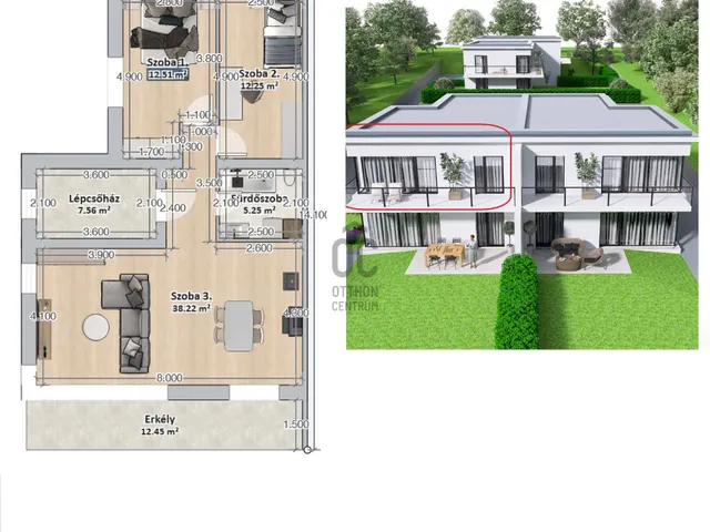 Eladó lakás Budapest III. kerület, Ürömhegy 74 nm