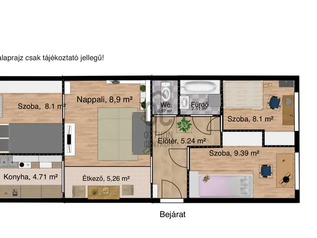 Eladó lakás Budapest III. kerület, Óbuda, Huszti út 53 nm