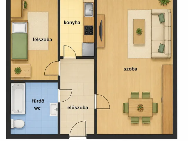 Eladó lakás Budapest XVIII. kerület, Havanna lakótelep, Csontváry Kosztka Tivadar 35 nm