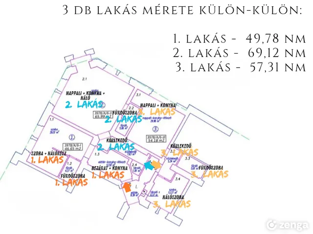 Eladó lakás Szeged 50 nm