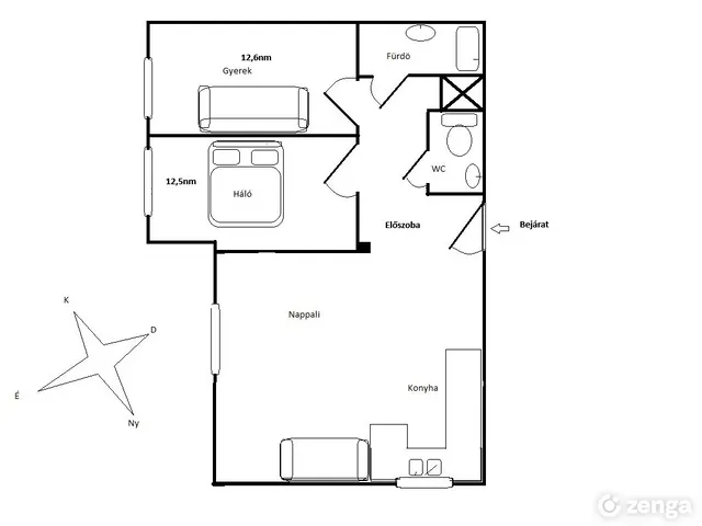 Eladó lakás Dunakeszi 57 nm
