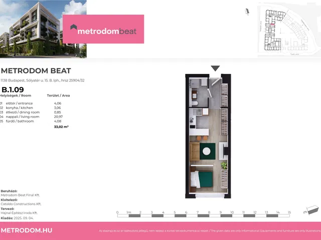 Eladó lakás Budapest XIII. kerület 33 nm