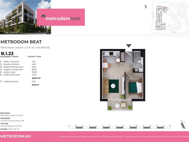 Eladó lakás Budapest XIII. kerület 40 nm