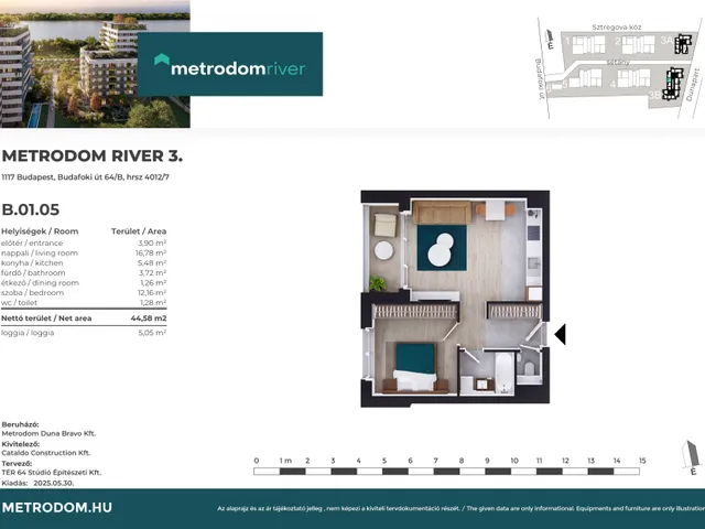 Eladó lakás Budapest XI. kerület, Lágymányos 45 nm