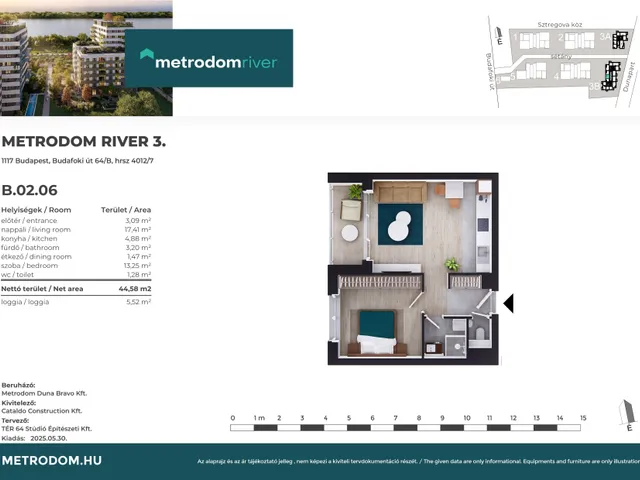 Eladó lakás Budapest XI. kerület, Lágymányos 45 nm