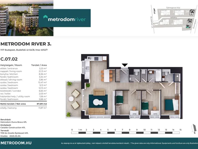 Eladó lakás Budapest XI. kerület, Lágymányos 88 nm