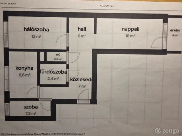 Eladó lakás Budapest XV. kerület, Újpalota 60 nm