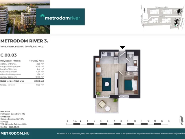 Eladó lakás Budapest XI. kerület, Lágymányos 40 nm