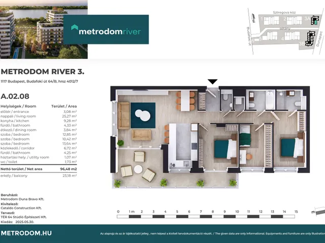 Eladó lakás Budapest XI. kerület, Lágymányos 96 nm
