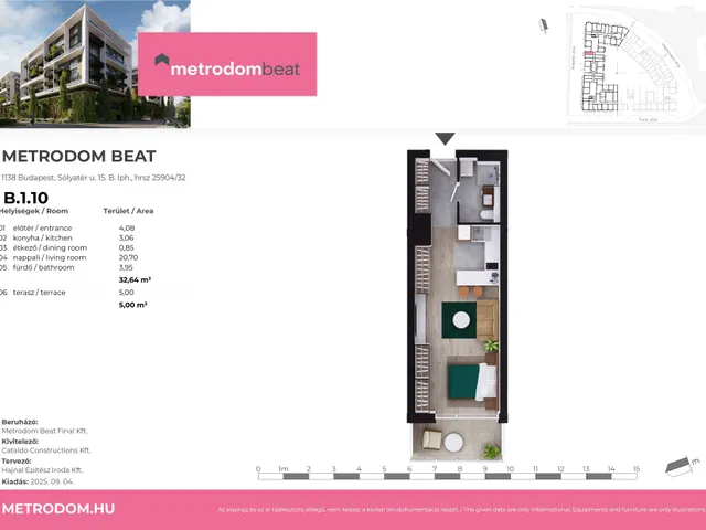 Eladó lakás Budapest XIII. kerület 33 nm