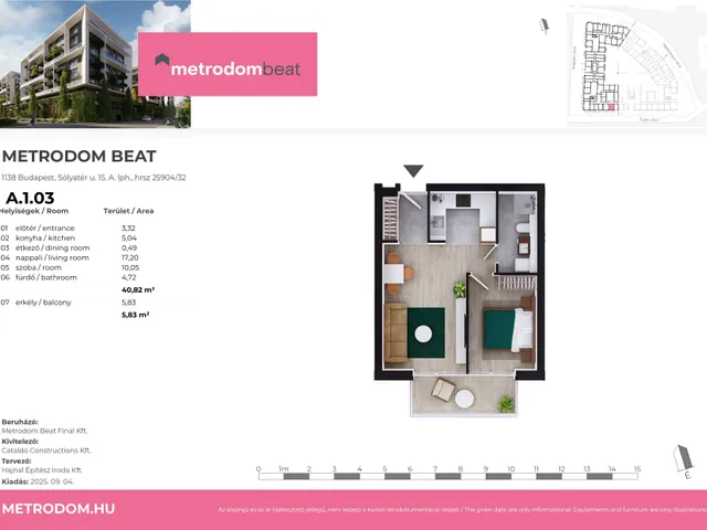 Eladó lakás Budapest XIII. kerület 41 nm