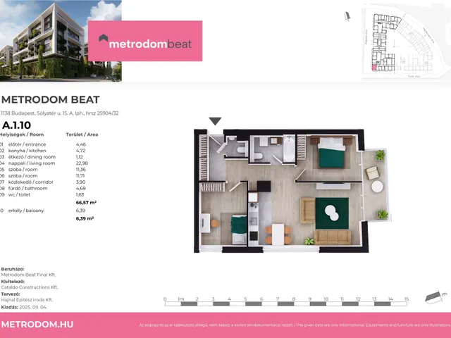 Eladó lakás Budapest XIII. kerület 67 nm