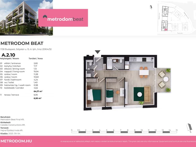 Eladó lakás Budapest XIII. kerület 64 nm